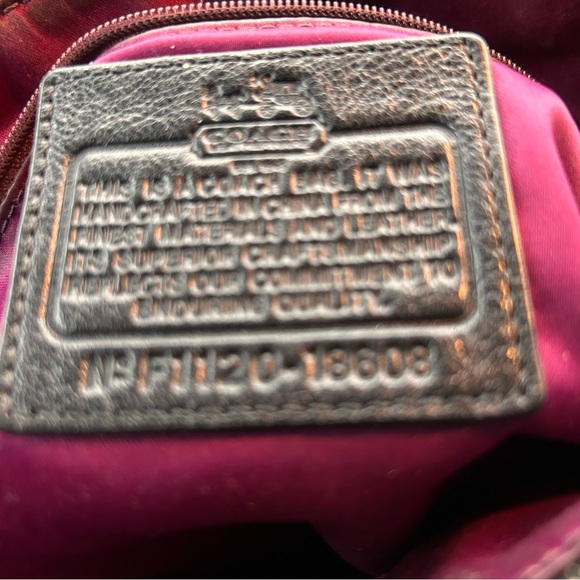 Coach 💕HP💕Madison Abigail op art black silver Big C bag - Picture 6 of 11